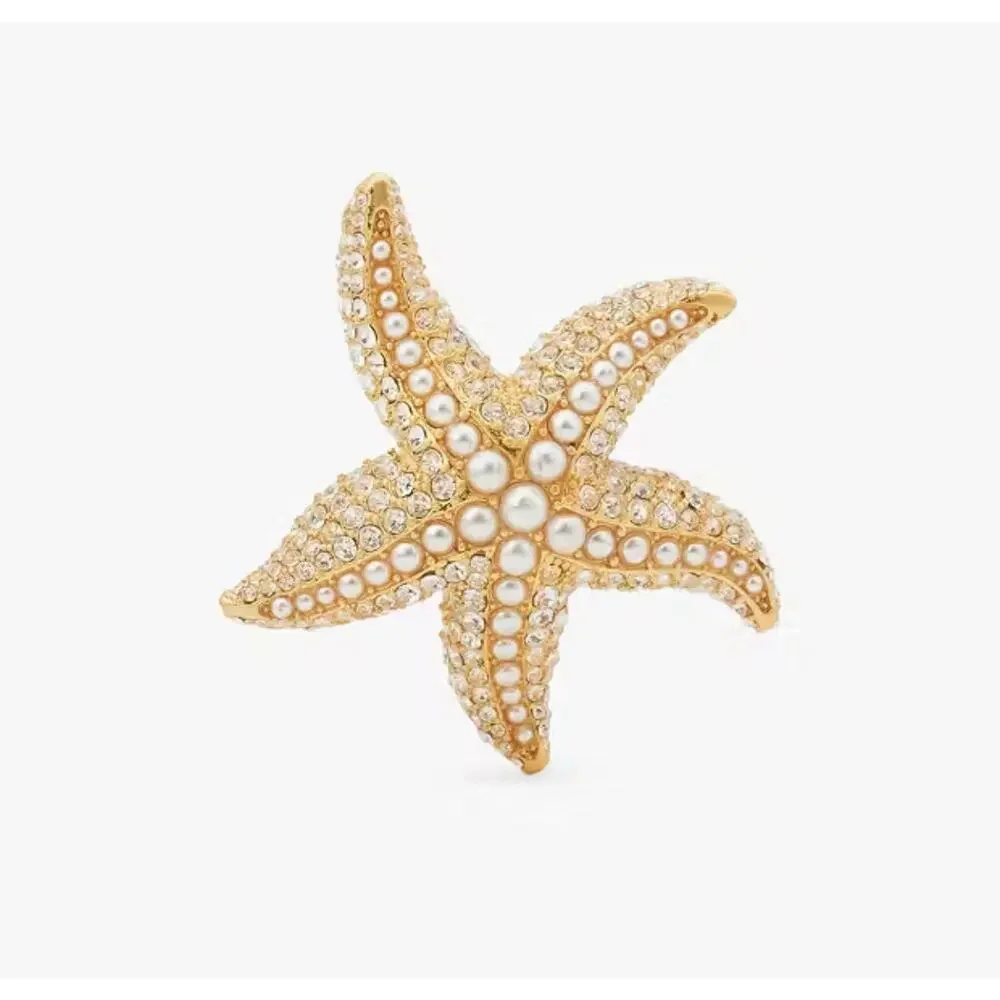 Kate Spade Sea Star Cocktail Ring Statement Piece KC909 Size 5